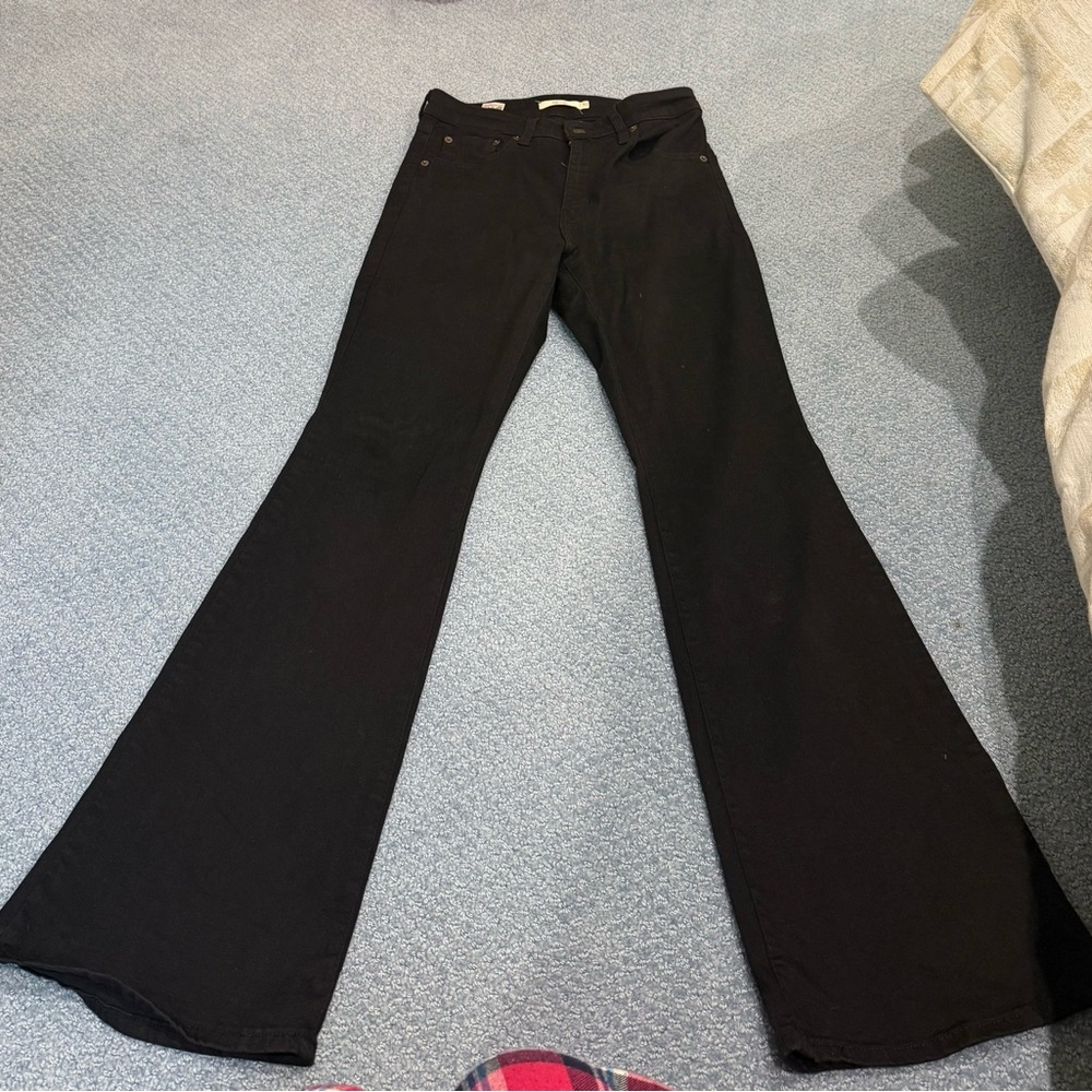 Levi Strauss 726 Flare leg jeans in black host pick